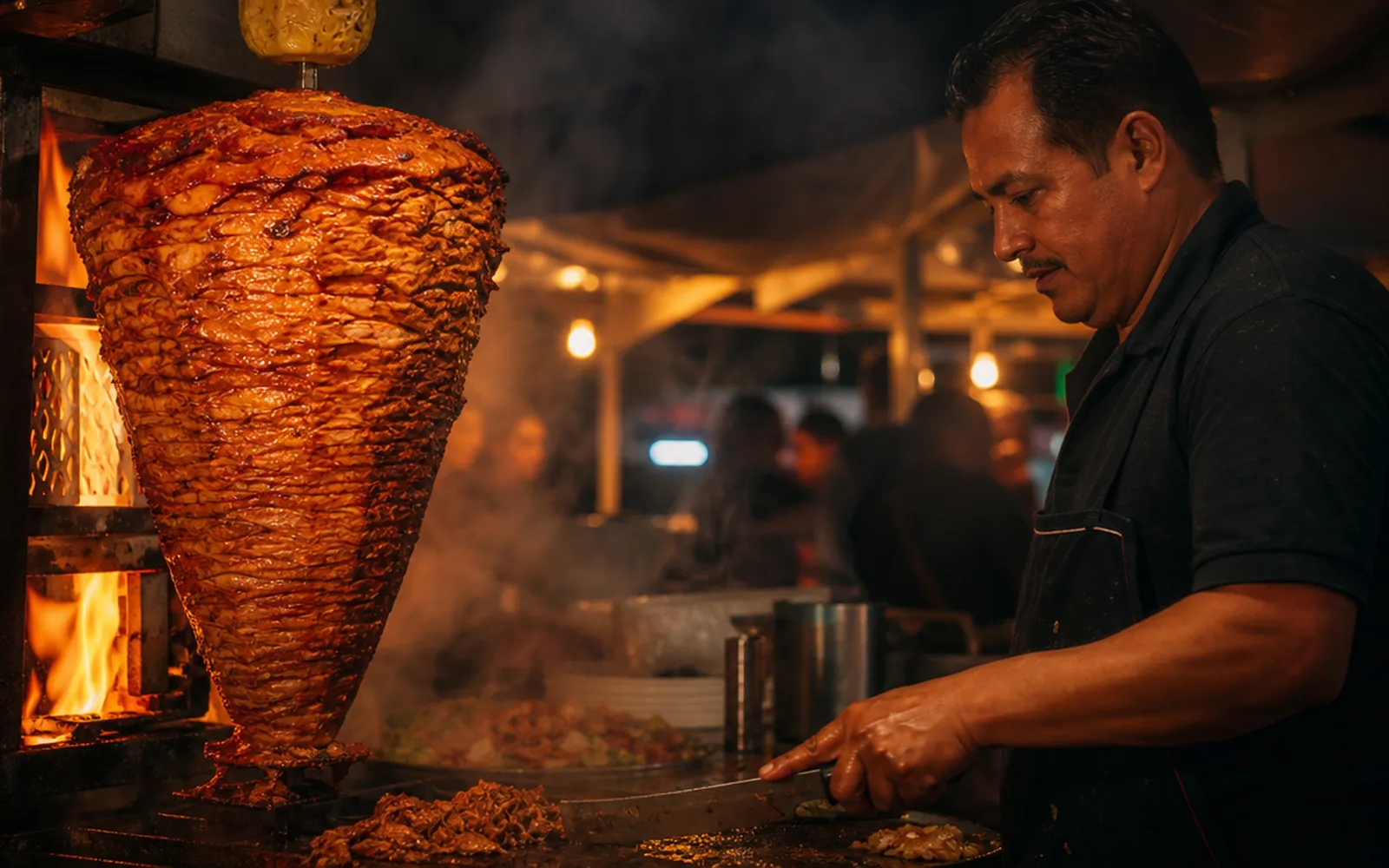 Tacos al carbón de La Pura Lumbre